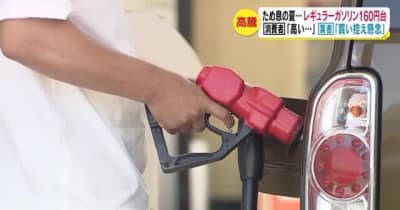 ため息の夏…　レギュラーガソリン160円台　消費者「高い…」　業者「買い控え懸念」
