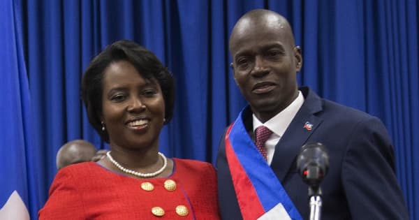 夫は乱射された暗殺されたハイチ大統領の妻、事件後初めて発言