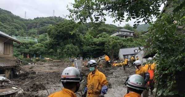 【熱海・土石流】横浜市の救助隊、不明者捜索の活動を報告　「胸まで泥につかって作業」