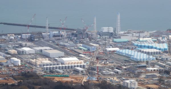 福島第1原発　1号機格納容器の水位安定　2月の地震後に低下