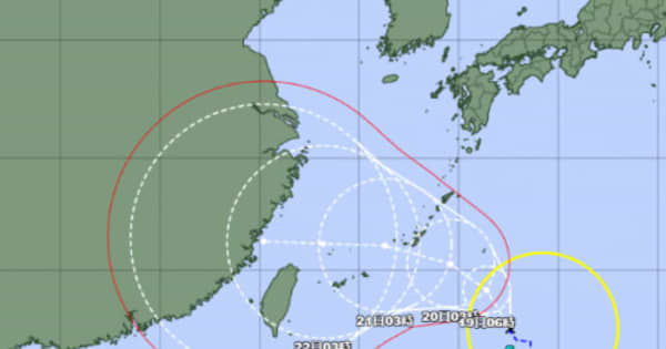 台風6号が発生　沖縄本島は20日に暴風（7月18日午前6時）