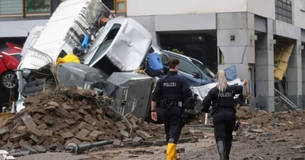 ドイツやベルギーの洪水、水位下がり片付け始まる　死者170人に