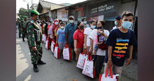 インドネシア、コロナ制限を25日まで延長　感染者数高止まりで
