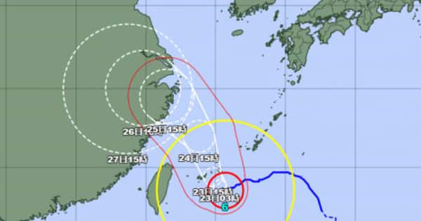 大型で強い台風6号が北上　非常に強い勢力に発達し宮古、八重山へ（7月22日午後4時）