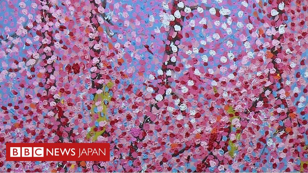 桜・桜・桜……ネガティブな世界でポジティブな絵を　パリでD・ハースト新作展