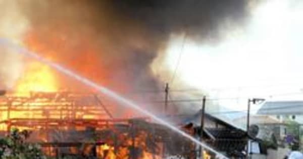 【詳報】丹波篠山の木工所で火災、民家10軒に延焼　出火当時は無人
