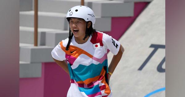 13歳西矢椛が日本史上最年少金メダル！　2007年生まれ、スケートボード初代女王に