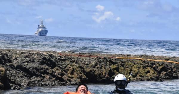水泳選手でも戻れない　叫んだ記者に「落ち着いて」　沖縄の海で実感した離岸流の怖さ【動画あり】