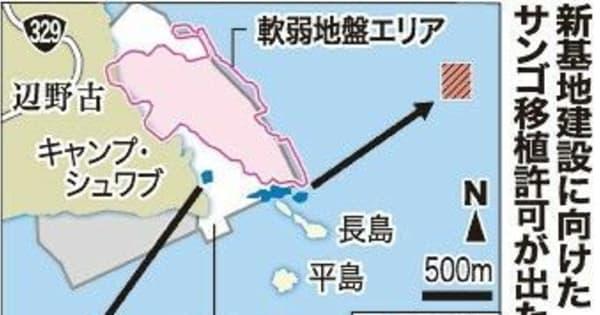 辺野古新基地で国がサンゴ移植を強行　許可翌日に沖縄県の条件ほご　県抗議、行政指導へ