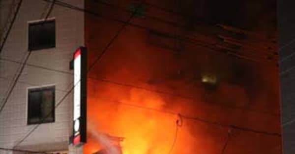 広島の流川・薬研堀地区で火災　建物複数に延焼