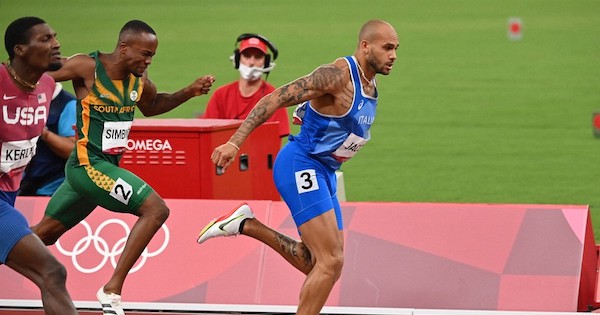 陸上男子100m　イタリアのヤコブスが金メダル　9秒80