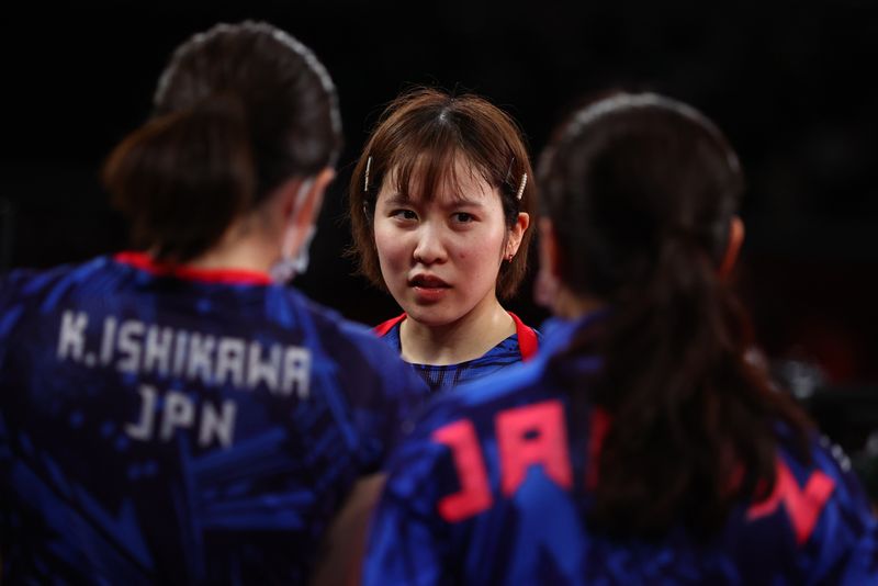 五輪＝日本は中国に敗れ銀メダル、卓球女子団体