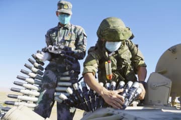 中ロ、合同軍事演習を開始　アフガン情勢警戒