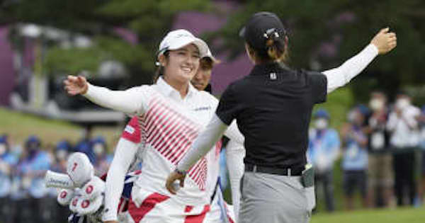 ゴルフ女子、稲見萌寧が銀メダル　22歳、五輪表彰台は日本初