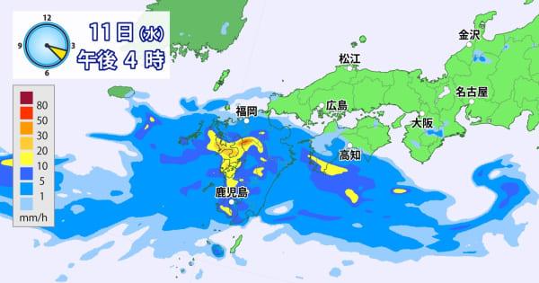 活発な前線停滞　西日本では13日(金)にかけて大雨に　お盆は東・北日本も大雨のおそれ