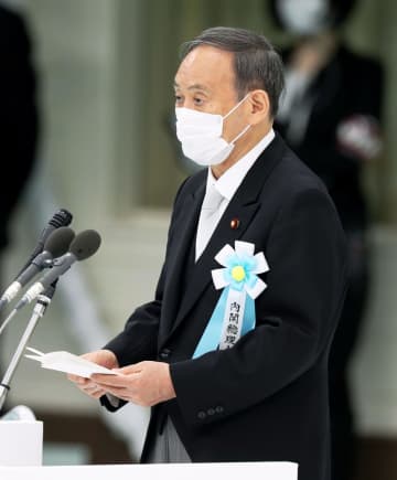 首相、安倍氏式辞をほぼコピペ　追悼式、加害や不戦は盛り込まず