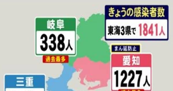 愛知で初の1000人超新型コロナ 東海3県の新規感染者数・愛知の推移 3県とも2日連続で過去最多