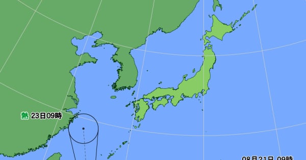 台風12号は沖縄地方へかなり接近の見込み