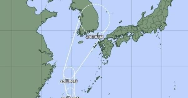 宮古島に暴風警報　台風12号が接近（8月22日朝）