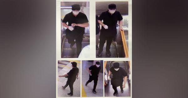 東京メトロ白金高輪駅で硫酸まかれ２人けが　命に別条なし、男を公開手配―警視庁：時事ドットコム