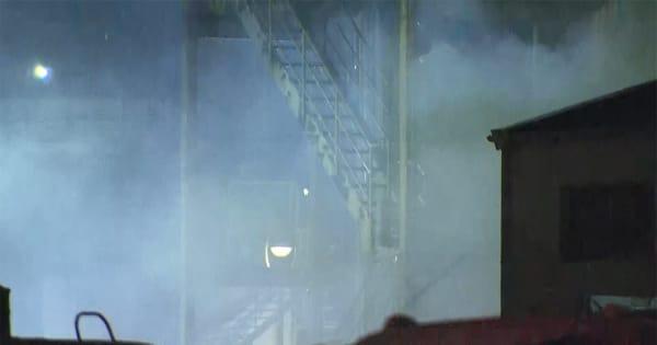 「石油樹脂貯蔵室で火事」　神奈川・川崎市 工場全焼