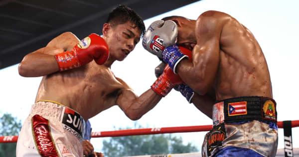 中谷潤人、4回TKOで初防衛　WBOフライ級