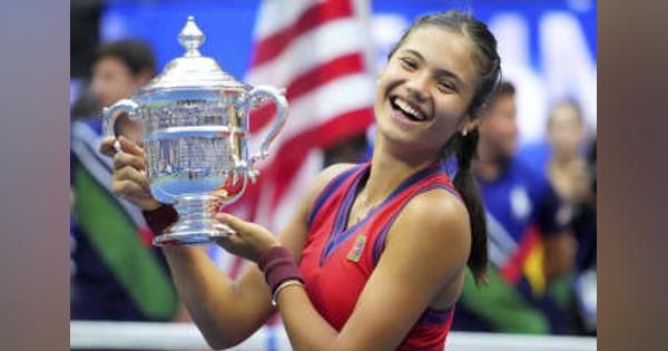 ラドゥカヌが新女王、全米テニス 18歳、予選突破者で史上初
