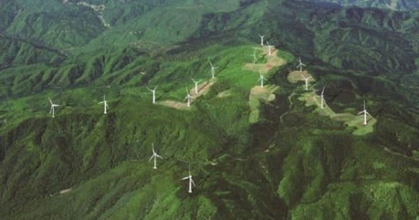 津山の風力発電事業 10月着工　県内最大級、24年6月稼働