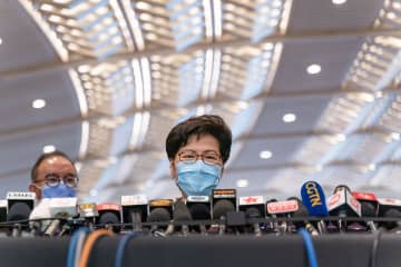 香港選挙委員会、民主派ゼロに　中間派は1人当選