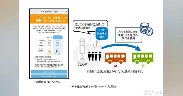 ドコモと東急バス、アプリによるバス車内の混雑緩和に向けた実証実験開始