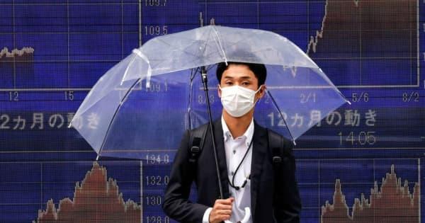 アジア株式市場が下落　中国不動産大手の経営不安が影響