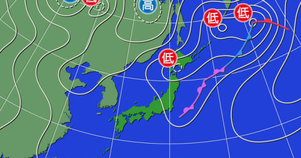 北海道～東北日本海側　落雷や突風、局地的な激しい雨に注意