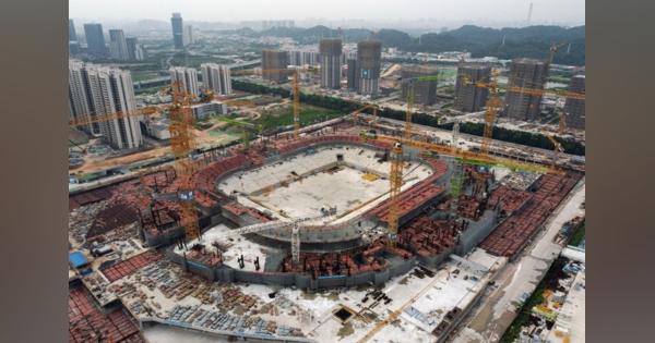 中国恒大、広州のスタジアム建設は「通常通り」進行