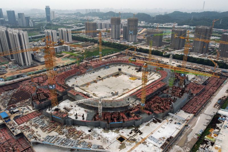 中国恒大、広州のスタジアム建設は「通常通り」進行