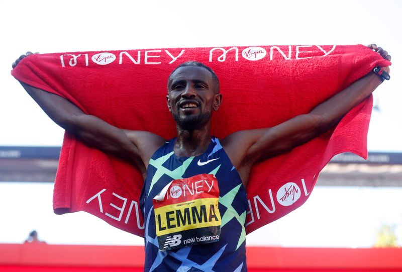 陸上＝ロンドン・マラソン、エチオピアのレマが初優勝