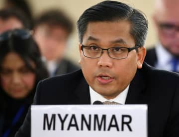 国軍の弾圧は「人道の罪」　ミャンマー国連大使が演説