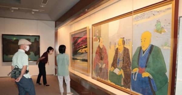 日本芸術院所蔵の秀作36点一堂　新見で日本画名品展が開幕