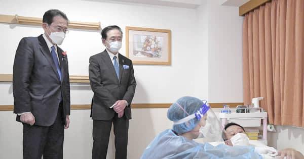 【新型コロナ】コロナ飲み薬　岸田首相、横浜で治験視察　塩野義製薬「何とか年内に」