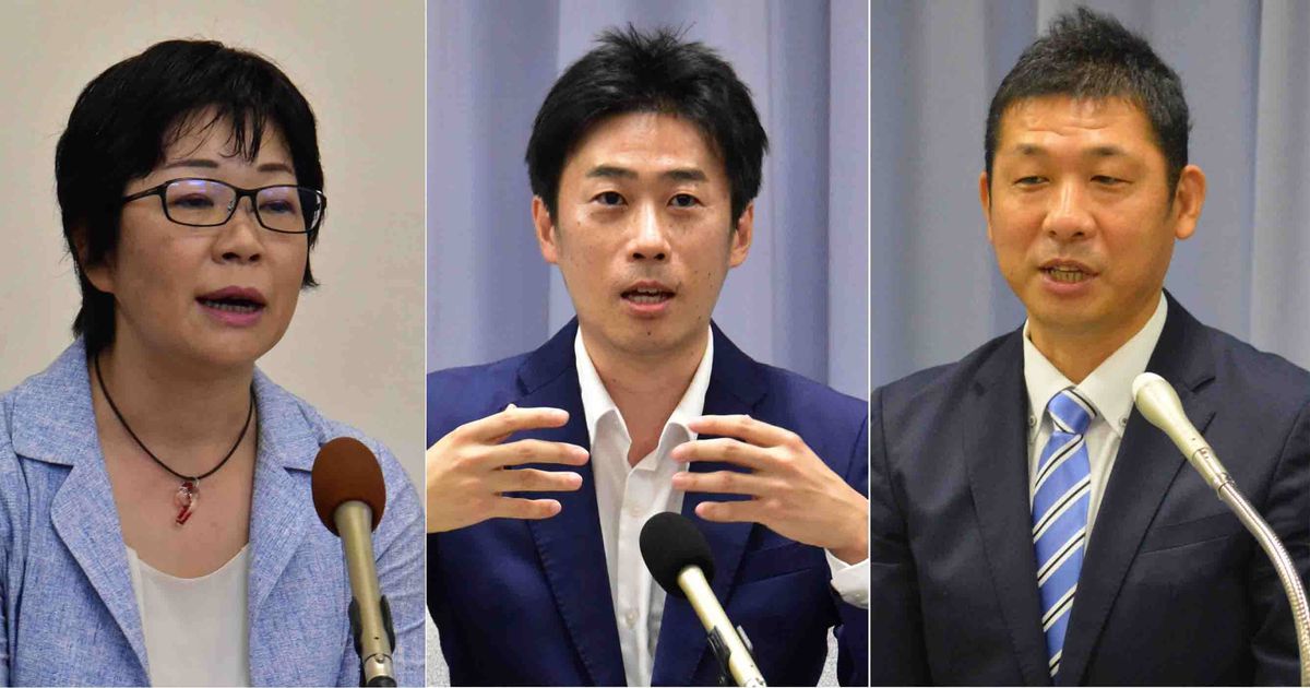 参院静岡補選　３候補の横顔