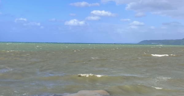 沖合まで黒く濁った沖縄の海　「初めて見た光景で驚いた」と観光客　大量の軽石が影響か【動画あり】