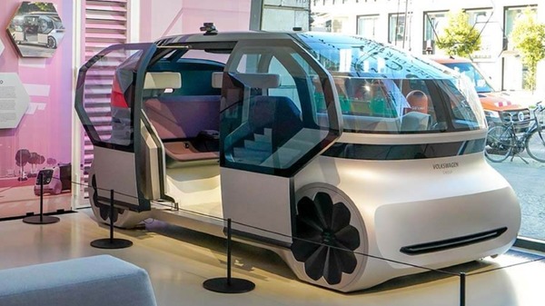 VW、未来のロボタクシー発表自動運転コンセプトEV『One Pod』