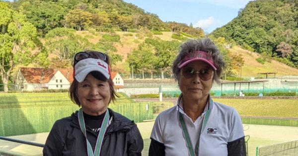 毎日オープンテニス選手権　女子80歳以上複は稲垣・森組優勝