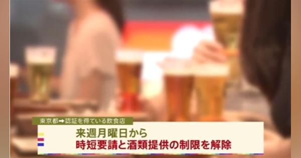 東京・全ての時短要請解除決定 飲食店はワクチン接種証明で人数制限も撤廃