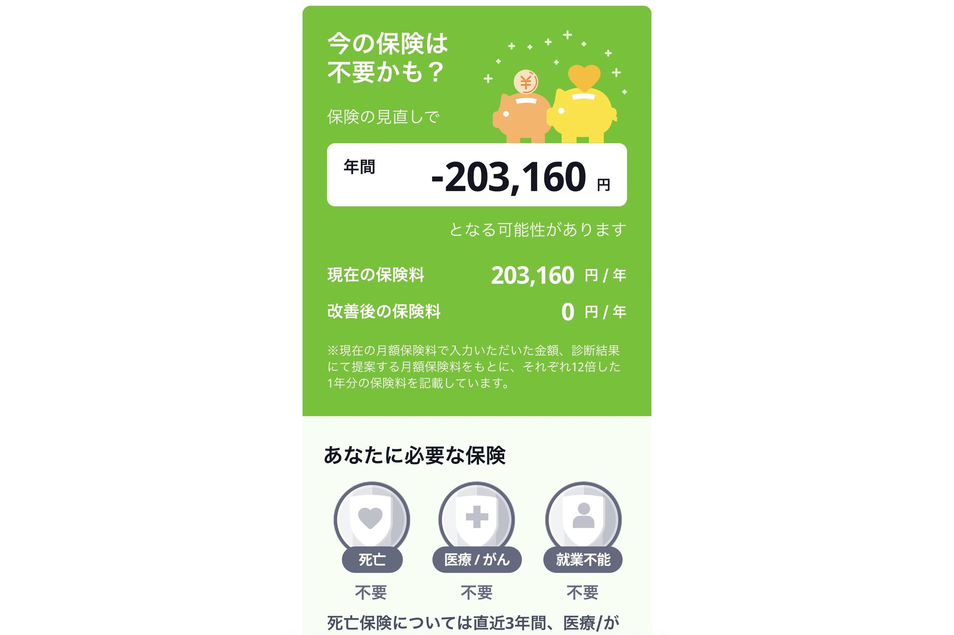 「あなたは保険に入る必要はありません」　マネフォとライフネットが始めた保険診断が面白い (ITmedia ビジネスオンライン)
