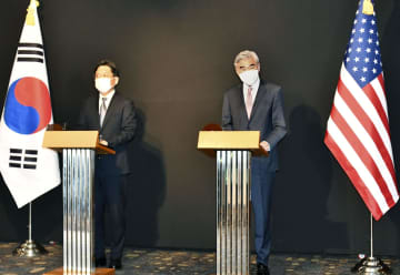 米代表「挑発やめ対話を」　北朝鮮に、韓国高官と協議