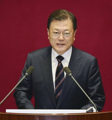 韓国大統領が施政方針演説　南北関係「最後まで努力」