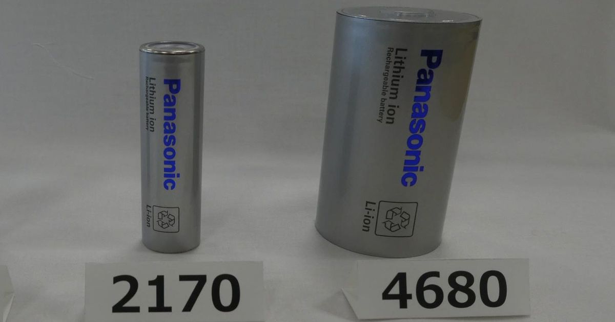 パナソニック、新型ＥＶ用電池試作品を公開　容量５倍に
