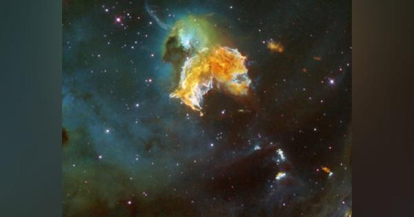 星の死と星の誕生。若い超新星残骸「N63A」