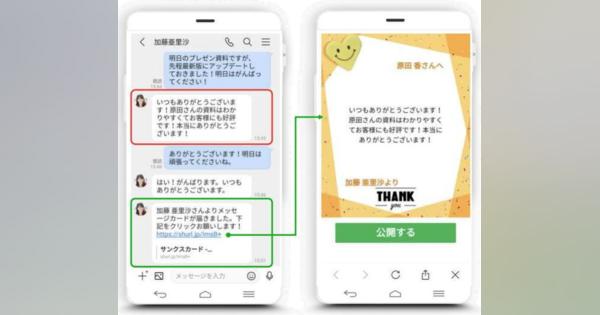 サテライトオフィス、LINE WORKS向けにサンクスポイントツール