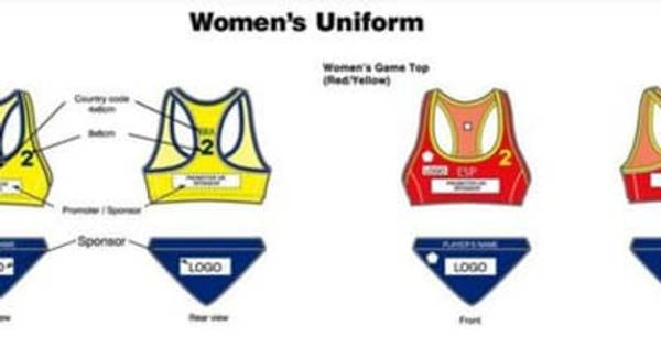 ESA SPORT 女子ビーチハンドボール ポーランド代表 #10 ユニフォーム ESA SPORT 女子ビーチハンドボール ポーランド代表 #10